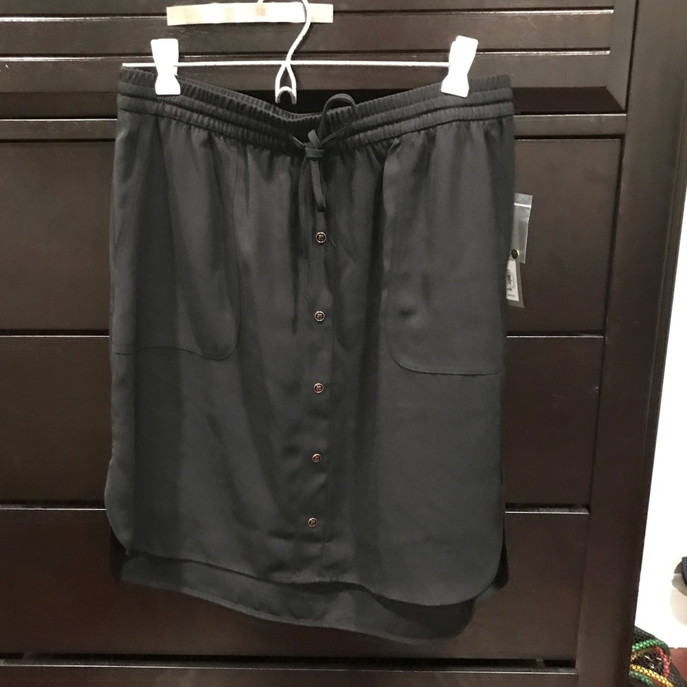 Brand new black tie skirt